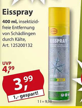 Eisspray 400 ml - Insektenfrei durch Kälte