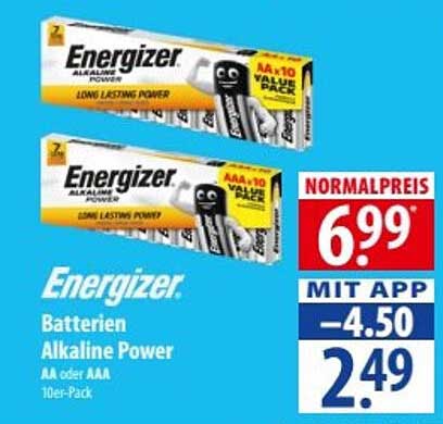 Energizer Batterien Alkaline Power 10er-Pack