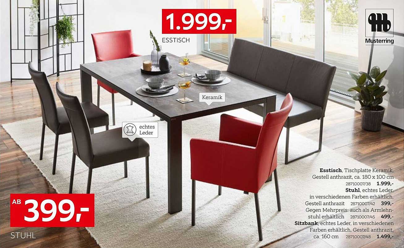 Esstisch Keramik mit passenden Stühlen – Stil und Komfort in Ihrem Zuhause