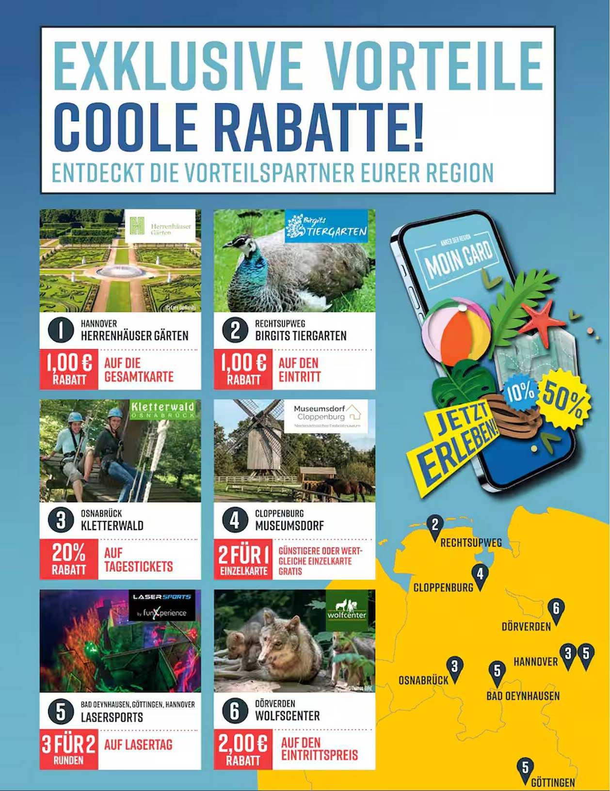 Exklusive Vorteile: Coole Rabatte auf regionale Attraktionen