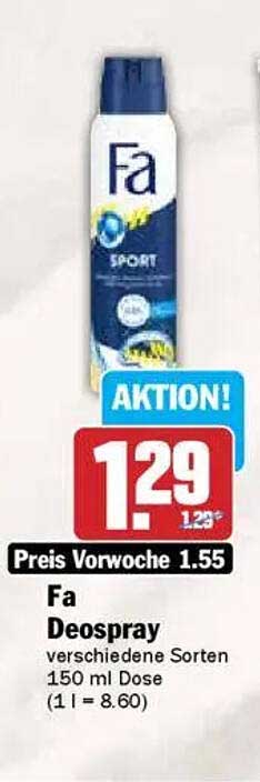 Fa Deospray verschiedene Sorten 150 ml Dose
