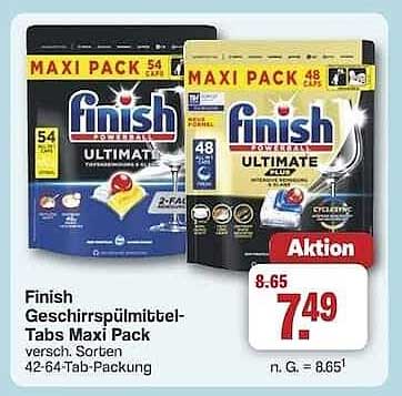Finish Geschirrspülmittel-Tabs Maxi Pack