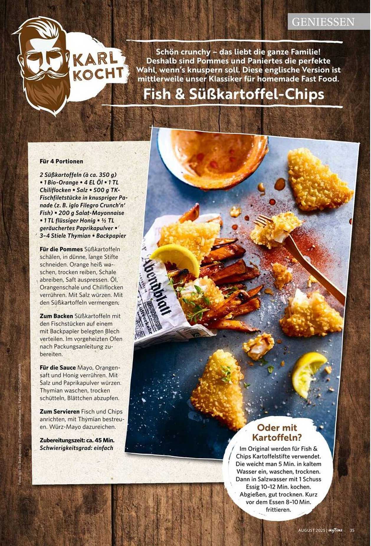 Fish & Süßkartoffel-Chips