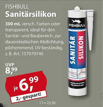 FISHBULL Sanitärsilikon 300 ml - vielseitig einsetzbar