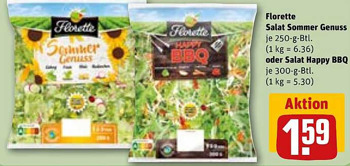 Florette Salat Sommer Genuss oder Happy BBQ