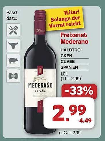 Freixenet Mederaño Halbtrocken Cuvée Spanien, 1L