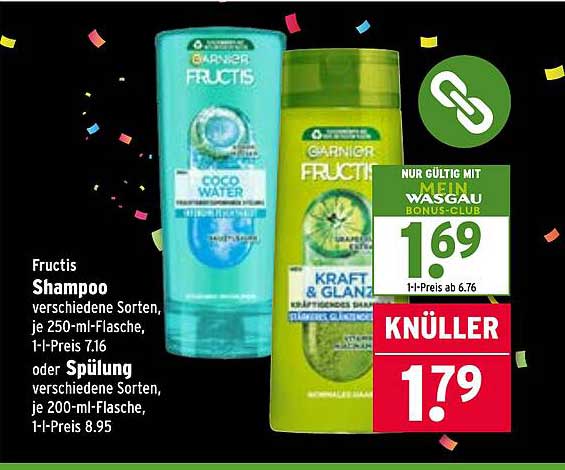 Fructis Shampoo verschiedene Sorten, je 250-ml-Flasche
