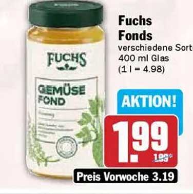 Fuchs Fonds Gemüse Fond 400 ml Glas - Aktion