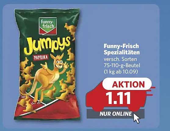 Funny-Frisch Jumpys Paprika 75-110 g Beutel