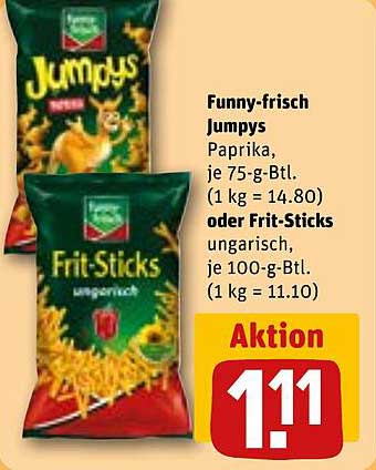 Funny-frisch Jumpys Paprika oder Frit-Sticks ungarisch