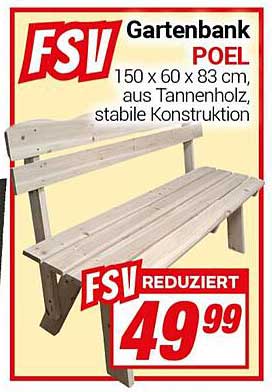 Gartenbank POEL - Stabil und stilvoll für jeden Garten