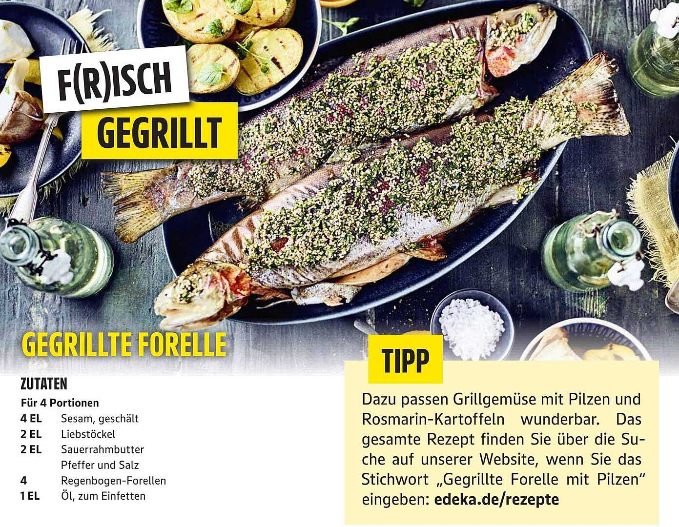 Gegrillte Forelle