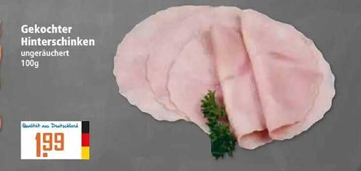 Gekochter Hinterschinken ungeräuchert 100g