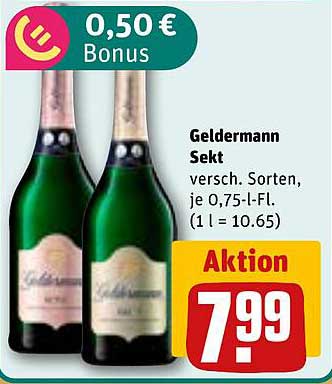Geldermann Sekt - verschiedene Sorten im Angebot