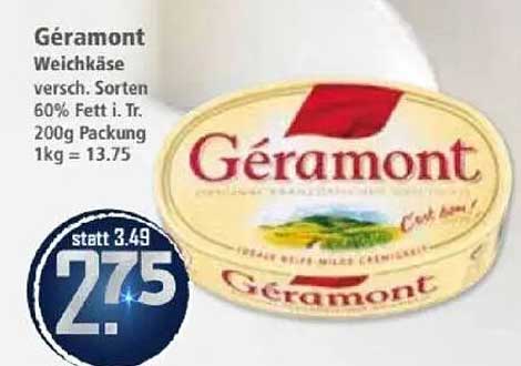 Géramont Weichkäse 200g - jetzt zum Spitzenpreis!