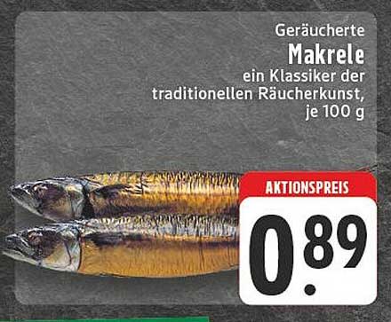 Geräucherte Makrele - ein Klassiker der traditionellen Räucherkunst, je 100 g