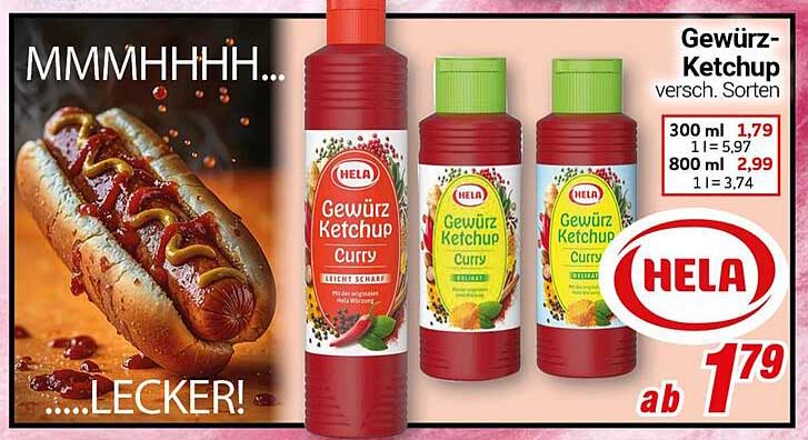 Gewürz-Ketchup von HELA – verschiedene Sorten
