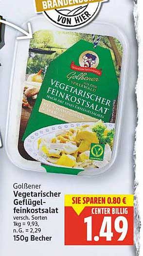 Golßener Vegetarischer Feinkostsalat 150g