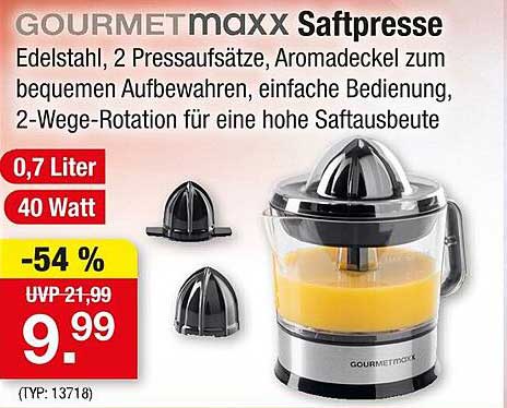 GOURMETmaxx Saftpresse