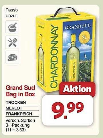 Grand Sud Bag in Box 3l - Chardonnay