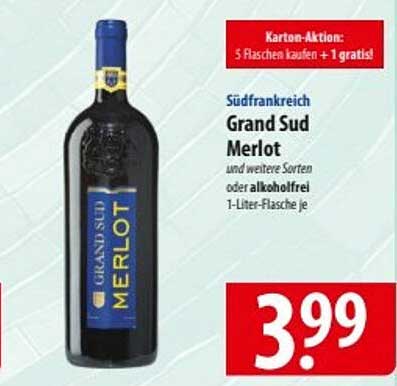 Grand Sud Merlot 1-Liter-Flasche