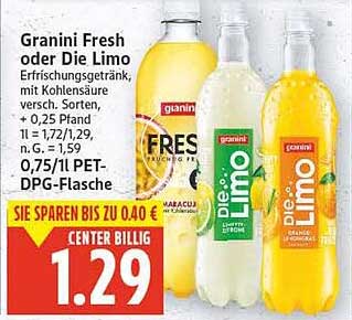 Granini Fresh oder Die Limo Erfrischungsgetränk