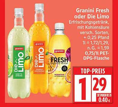 Granini Fresh oder Die Limo - Erfrischungsgetränk zum Top-Preis