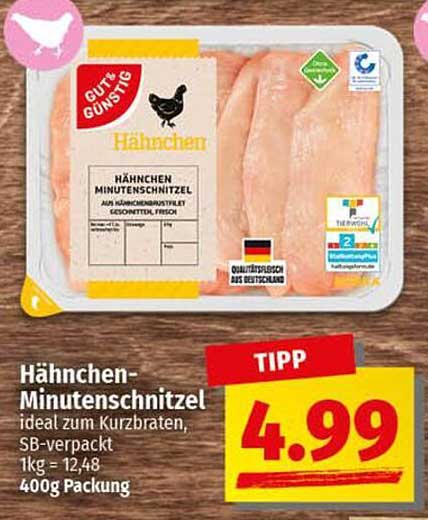 Hähnchen-Minutensteaks - ideal zum Kurzbraten
