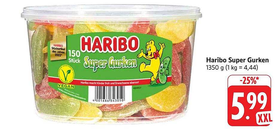 Haribo Super Gurken 1350 g
