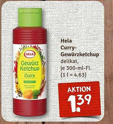 Hela Curry-Gewürzketchup delikat, je 300-ml-Fl.