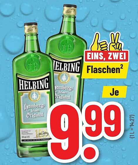 HELBING Hamburgs feines Original - 2 Flaschen für 9,99 €