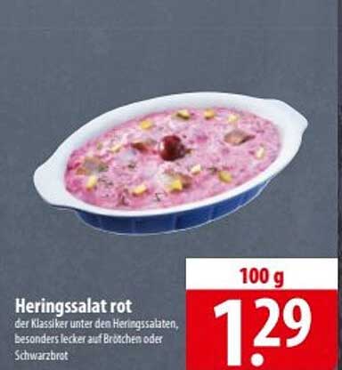 Heringssalat rot - der Klassiker unter den Heringssalaten