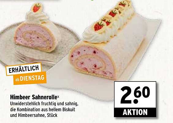 Himbeer Sahnerolle