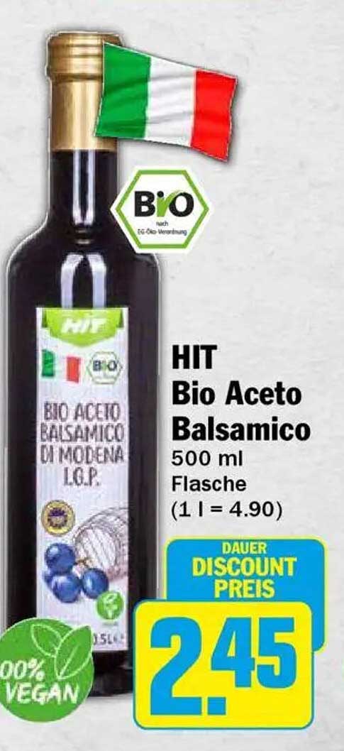 HIT Bio Aceto Balsamico di Modena 500 ml