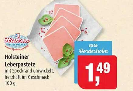 Holsteiner Leberpastete mit Speckrand 100 g