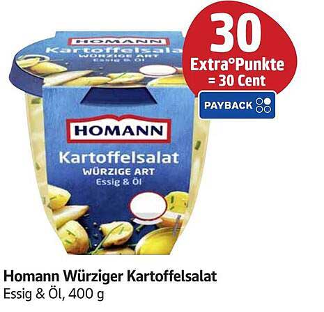 Homann Würziger Kartoffelsalat, Essig & Öl, 400 g