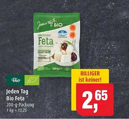 Jeden Tag Bio Feta 200-g-Packung