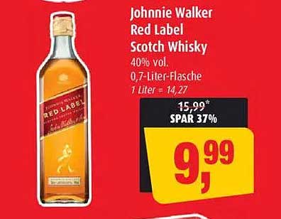 Johnnie Walker Red Label Scotch Whisky 0,7-Liter-Flasche
