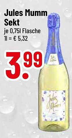 Jules Mumm Sekt 0,75l Flasche