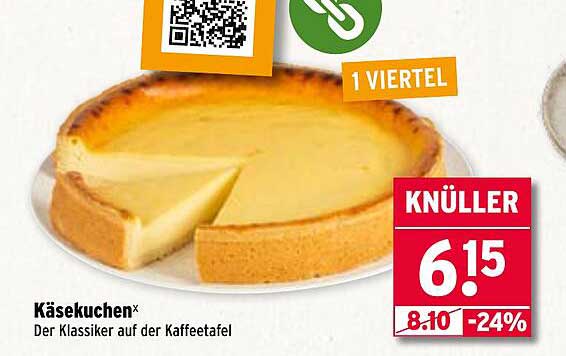 Käsekuchen - Der Klassiker auf der Kaffeetafel