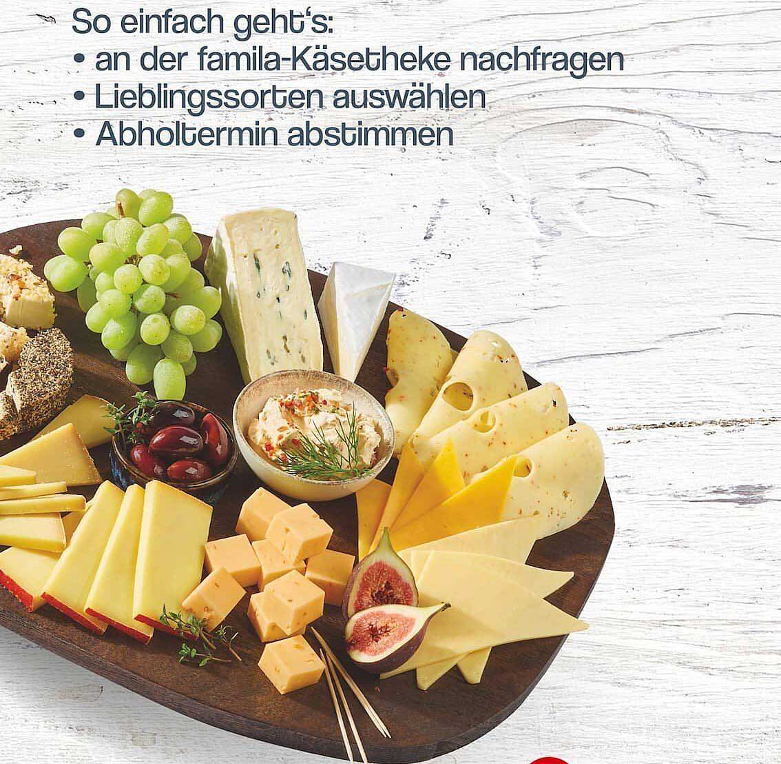 Käseplatte nach Wahl – Frische vom Famila Nord Ost