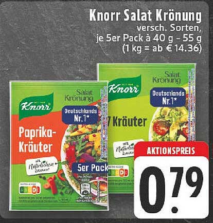 Knorr Salat Krönung verschiedene Sorten