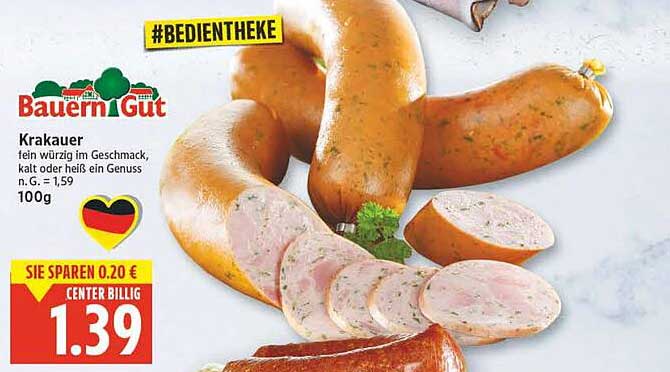 Krakauer von Bauern Gut - Fein würzig im Geschmack