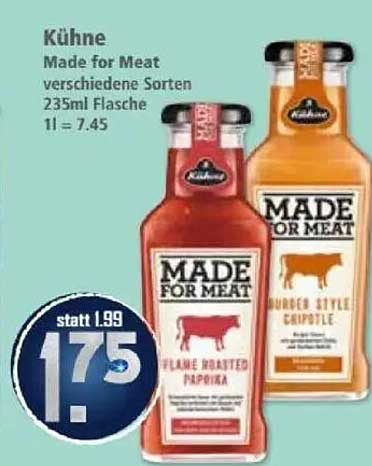 Kühne Made for Meat - verschiedene Sorten 235ml Flasche