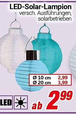 LED-Solar-Lampion - verschiedene Ausführungen, solarbetrieben