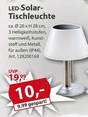 LED-Solar-Tischleuchte