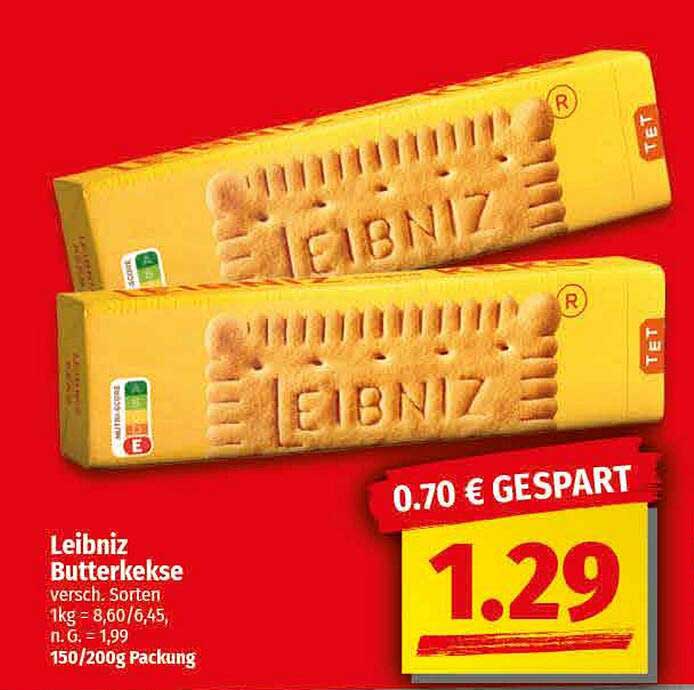 Leibniz Butterkekse 150g Packung