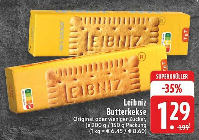 Leibniz Butterkekse - Original oder weniger Zucker