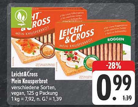 Leicht & Cross Mein Knusperbrot - 125 g