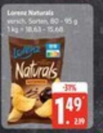 Lorenz Naturals Chips, verschiedene Sorten, 80 - 95 g